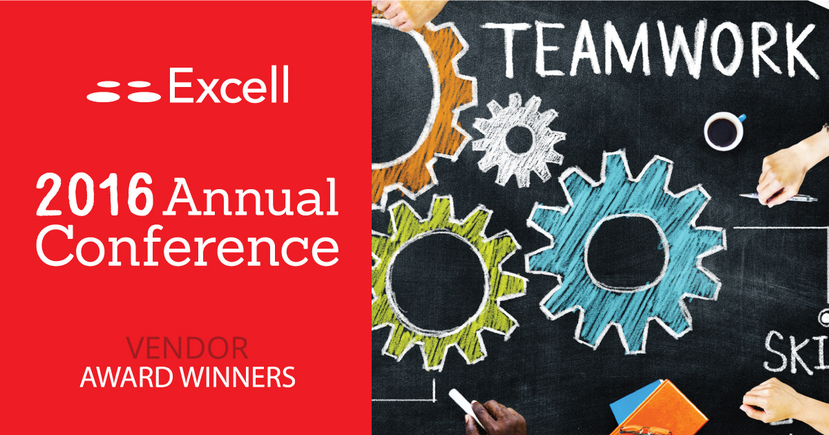 Excell announces 2015 annual Vendor winners at Conference.